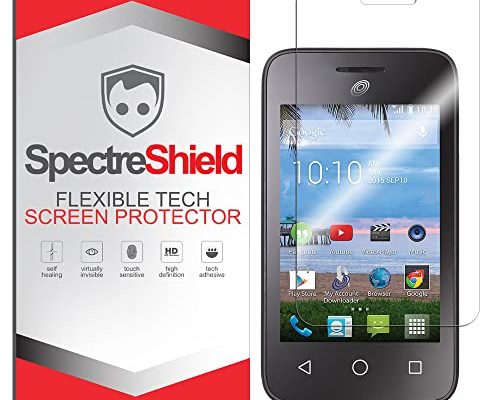 Spectre Shield Screen Protector for Alcatel Onetouch Pixi GLITZ Screen Protector Case Friendly Accessories Flexible Full Coverage Clear TPU Film