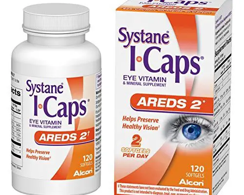 Systane ICaps Eye Vitamin & Mineral Supplement, AREDS 2 Formula, 120 Softgels (Packaging may vary)