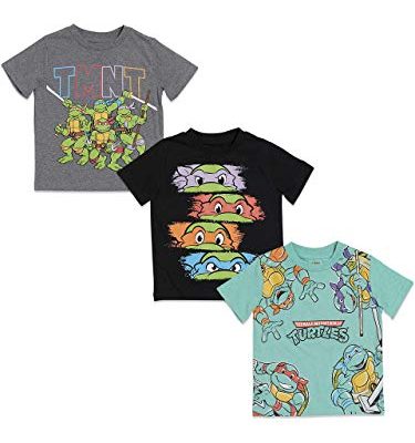 Teenage Mutant Ninja Turtles Toddler Boys 3 Pack Graphic T-Shirts Multicolored 5T