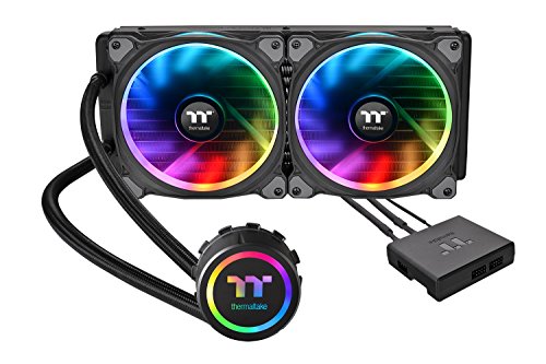 Thermaltake Floe 280mm, 16.8 Million Color Software Enabled (TT RGB Plus/Alexa/Razer Chroma), AMD (AM5/AM4)/Intel (LGA 2066/1200), AIO CPU Liquid Cooler CL-W167-PL14SW-A