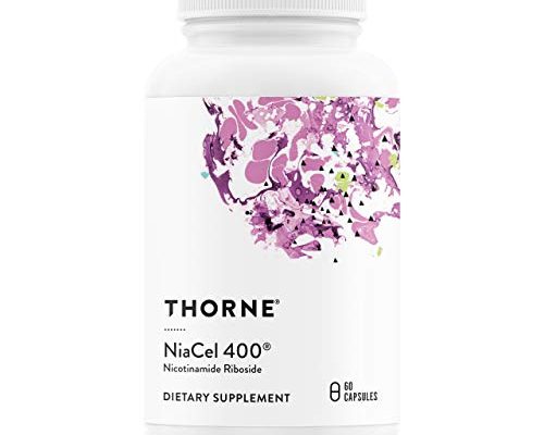 Thorne NiaCel 400 - Nicotinamide Riboside Supplement - Support Healthy Aging, Cellular Energy Production, and Sleep-Wake Cycle - NSF Certified for Sport - Gluten Free - 60 Capsules - 60 Servings