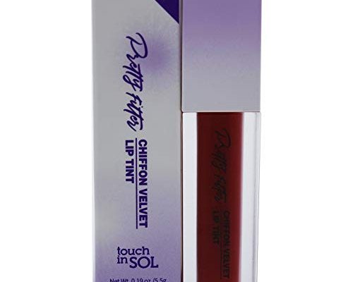 Touch In Sol Pretty Filter Chiffon Velvet Lip Tint - 9 Coral Dahlia Women Lipstick 0.19 oz