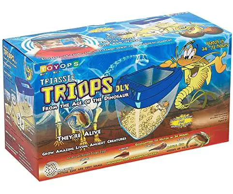 TRIASSIC TRIOPS - Deluxe Triops Kit, Contains 3 Sets of Eggs, Aquarium, Food, Instructions and Helpful Hints to Hatch and Grow Your Own Prehistoric Creatures, Fun Educational Toy for Kids
