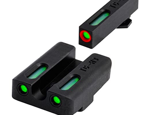 TRUGLO TFX Pro Tritium and Fiber Optic Xtreme Handgun Sights for Glock Pistols, Glock 17/17L, 19, 22, 23, 24 and More