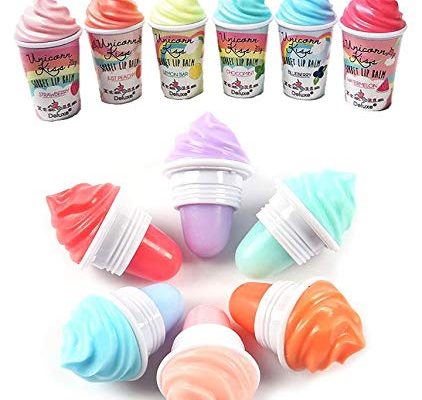 Unicorn Kiss Sorbet Ice Cream Lip Balm Six Assorted Pieces