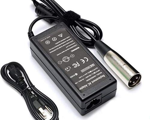 Ursulan Electric Scooter Battery Charger for eZip 750 E750 400 E400 500 E500 450 900 eZip 4.0 4.5 E-4.5 Schwinn S180 S500 S750 Trailz Electric Bike Motor Bicycle Parts-24V 0.6A 36W