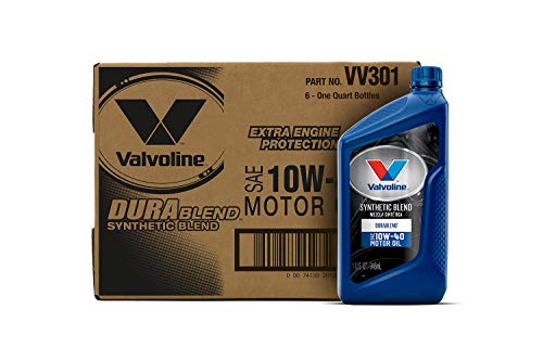 Valvoline DuraBlend SAE 10W-40 Synthetic Blend Motor Oil 1 QT, Case of 6