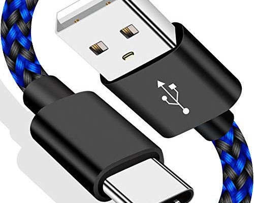 VOTY 【2-Pack 6FT】 USB-C Charger Cable for Motorola Moto G Fast/G Power/G Stylus,Moto G8 G7,G7 Play,G7 Plus,G7 Power G6,G6 Plus X4 Z3 Z2 Play Z Droid Force,Braided USB Type C Charge Charging Cord