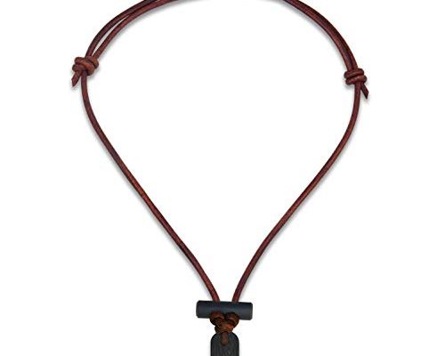 Wazoo The Bushcraft - The Original Fire Starter Necklace, Proudly Handcrafted in the USA (Black Ceramic)