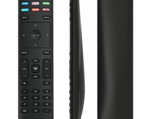 XRT136 Remote Control Replace fit for VIZIO TV D24F-F1 D32FF1 D43F-F1 E55U-D0 E55UD2 E55-D0 E55E1 M65-D0 M65E0 P65-E1 P75C1 P75E1 M70-E3 M75E1 E43-E2 D50F-F1 E32-D1 E32H-D1 E40-D0 E43-D2 E43U-D2