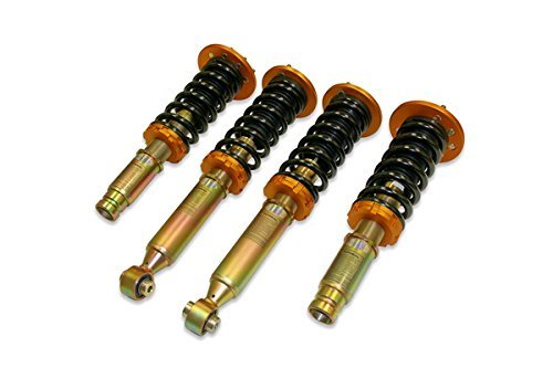 Yonaka Compatible with Honda Accord 1998-2002 Spec 1 Full Coilovers Suspension Shocks Springs Struts