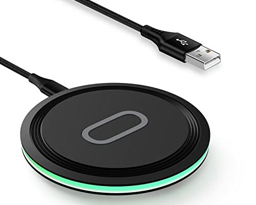 15W Wireless Charger Fast Charging Pad Compatible Samsung Galaxy S24 S23 S22 S21 S20 Ultra 5G FE S10 S9 S8 S7 S6, Note 20 10 9 8, Z Fold5/4/3/2, Z Flip5/4/3, iPhone 14 13 15 Pro, Google Pixel 7 6 5 4