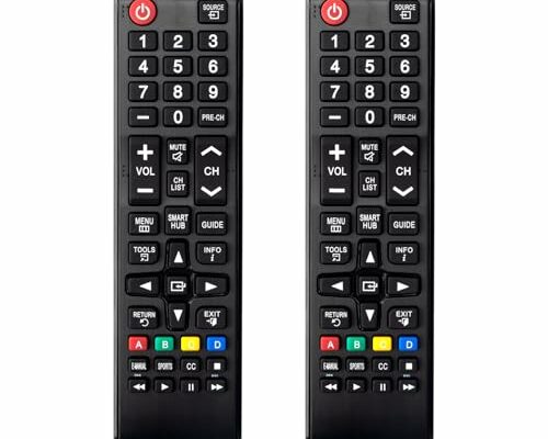 (2 Pack) Universal Remote for Samsung TV Remote, Replacement Remote for Samsung Smart TV, LED LCD HDTV QLED SUHD UHD 4K 3D Series