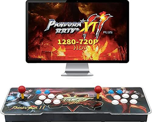 26800 Games in 1 Arcade Game Console ,Pandora Treasure 3D Double Stick,26800 Classic Arcade Game,Search Games, Support 3D Games,Favorite List, 4 Players Online Game,1280X720 Full HD Video Game