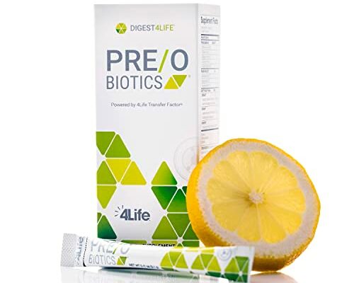 4Life Pre/o Biotics - Prebiotic and Probiotic Combined - Microbiome and Gut Health Support - Immune System Support Transfer Factor - Digestive Health Supplement - 15 Packets