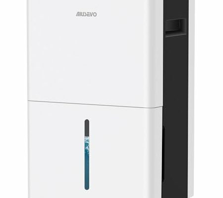 5,000 Sq. Ft Dehumidifier for Basements and Home, Aiusevo 52 Pint Dehumidifiers with Drain Hose Ideal for Large Room, Bedroom, Quietly Removes Moisture, 3 Modes Deshumidificador, Child Lock, 24H Timer