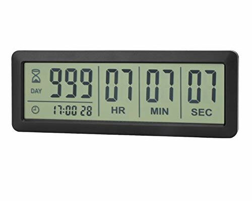 A AIMILAR Digital Countdown Days Timer - AY4053-Black Upgraded Big 999 Days Count Down Clock for Vacation Retirement Wedding