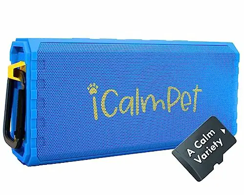 A Calm Variety | iCalmPet Ruff 'n Ready Portable Speaker with 3-hr MicroSD Dog Calming Classical and Reggae Music