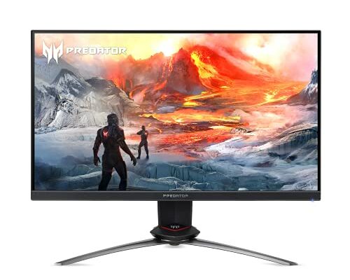 Acer Predator 27" UHD 3840 x 2160 IPS Gaming Monitor | AMD FreeSync Premium | 160Hz | Up to 0.5ms | HDR600 | Delta E<1 | TUV/Eyesafe | USB Type-C, DP 1.4 & 2 x HDMI 2.1 | XB273K LVbmiipruzx