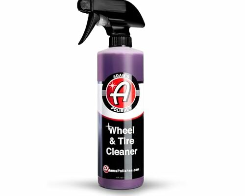 Adam's Wheel & Tire Cleaner 16oz - Professional All in One Tire & Wheel Cleaner Car Wash Wheel Well Cleaning Spray for Car Detailing | Safe On Most Rim Finishes