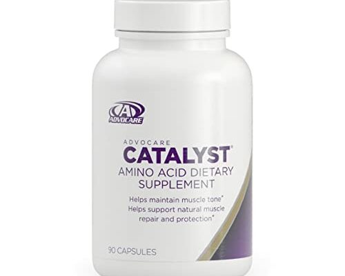 AdvoCare Catalyst Amino Acid Dietary Supplement - Pre-Workout Supplements for Muscle Building - Essential Amino Acids Supplement for Women & Men - Best Amino Acids to Build Lean Muscle - 90 Capsules