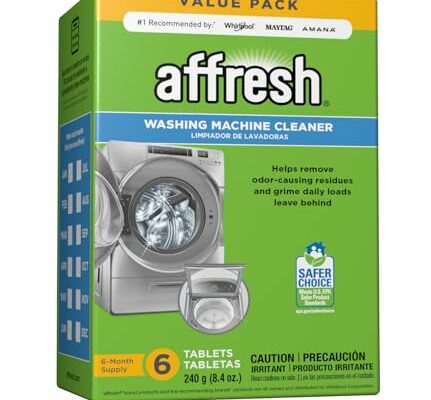 Affresh Washing Machine Cleaner, Cleans Front Load and Top Load Washers, Including HE, 6 Tablets