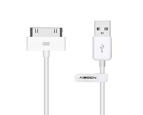 Aibocn MFi Certified 30 Pin Sync and Charge Dock Cable for iPhone 4 4S / iPad 1 2 3 / iPod Nano/iPod Touch - White