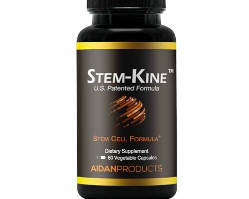 Aidan Products Stem-Kine Stem Cell Supplements: Clinically Proven to Increase Circulating Stem Cells, Promoting Aging Support, 60 Capsules.*