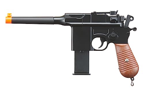 Airsoft Classic Mauser C96 World War II Spring Metal Airsoft Pistol - Black