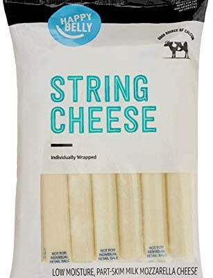 Amazon Brand, Happy Belly Mozzarella String Cheese, 12 Count, 12 ounce Pack