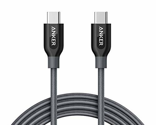 Anker PowerLine+ USB C to USB C Cable, 60W USB 2.0 Cable (6ft), for USB Type-C Devices Including Galaxy Note 8 S8 S8+ S9, iPad Pro 2020, Pixel, Nexus 6P, Matebook, MacBook and More