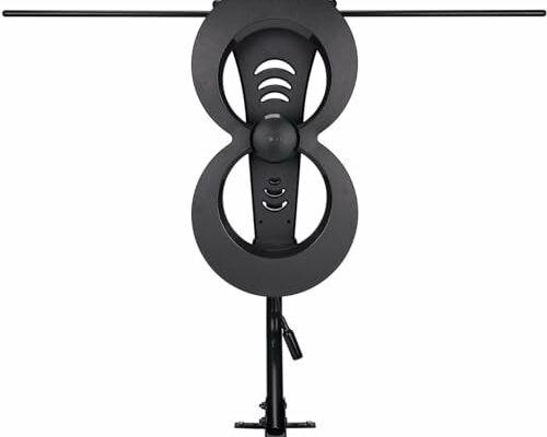 Antennas Direct ClearStream 2MAX Indoor Outdoor TV Antenna, UHF VHF, Multi-Directional, 60+ Mile Range, 4K 8K UHD NEXTGEN TV – w/ 20-inch Mast (Black)