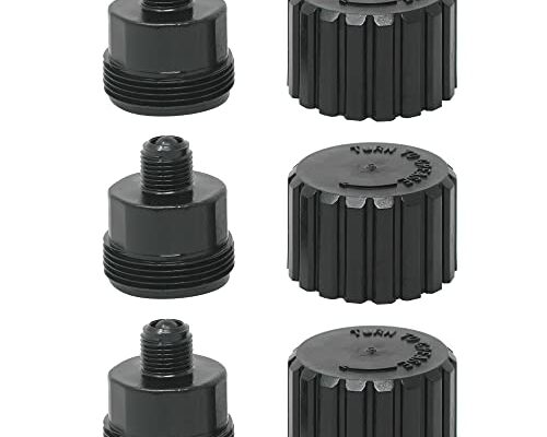 AppliaFit Grease Cup Kit Compatible with Jandy 2133 for Select Jandy Gray 2-Port and 3-Port Valves (3-Pack)