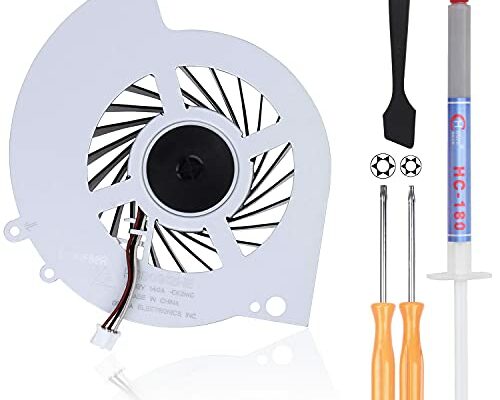 ARLBA New PS4 Cooling Fan Internal Cooler KSB0912HE CK2M Replacement for Sony Playstation 4 Games Console CUH-1200 CUH-1215A CUH-1215B CUH-12XX CUH-1200AB01 CUH-1200AB02 500G W/Thermal Paste tools kit