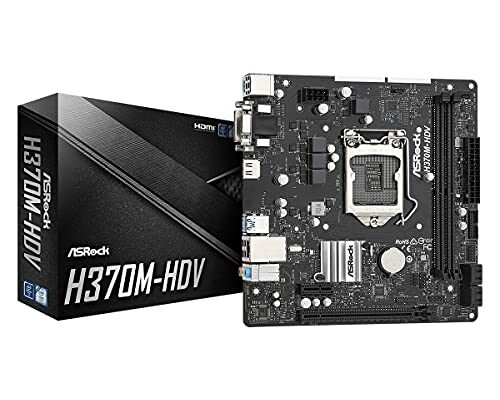 ASRock H370M-HDV LGA1151/ Intel H370/ DDR4/ SATA3&USB3.2/ Micro ATX Motherboard