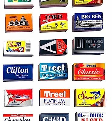 Astra-Derby-Shark-Lord-Treet-Sharp 100 Quality Double Edge Razor Blades Sampler (18 different brands)