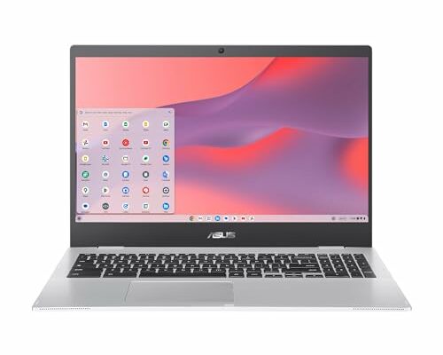 ASUS Chromebook CX1, 15.6" FHD NanoEdge Display, Intel Celeron N4500 Processor, 64GB eMMC Storage, 8GB RAM, ChromeOS, Transparent Silver, CX1500CKA-AS84F