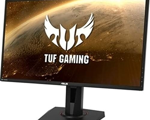 ASUS TUF Gaming 27" 2K HDR Gaming Monitor (VG27AQ) - QHD (2560 x 1440), 165Hz (Supports 144Hz), 1ms, Extreme Low Motion Blur, Speaker, G-SYNC Compatible, VESA Mountable, DisplayPort, HDMI ,Black