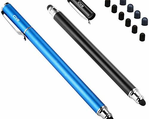 Bargains Depot (2 Pcs)[0.18-inch Fine Tip ] Stylus Touch Screen Pens 5.5" L Perfect for Drawing Writing Gaming Compatiable with Apple iPad iPhone Samsung Tablets and all Other Touch Screens