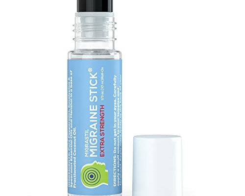 Basic Vigor Migrastil Extra Strength Migraine Stick Advanced Formula. Strong Aromatherapy Roll On with Menthol and Essential Oils. No Lavender. Made in The USA.