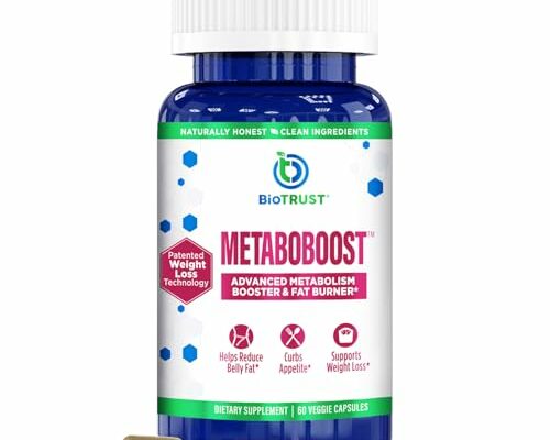 BioTrust MetaboBoost Weight Loss Supplement – Appetite Suppressant | Calorie Fat Burner | Metabolism Booster – Clinically-Studied Diet Pills with Berberine for Holistic WeightLoss Support- 60 Capsules