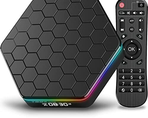 BL Android TV Box 12.0, 2024 Android TV Box 4GB RAM 64GB ROM, 6K TV Box Android 4K Wi-Fi 6, T95Z Plus Android Box 6K HDR10+ H618 Quad-core CPU 2.4G/5G Wi-Fi Bluetooth 5.0 Ethernet 100M Smart TV Box