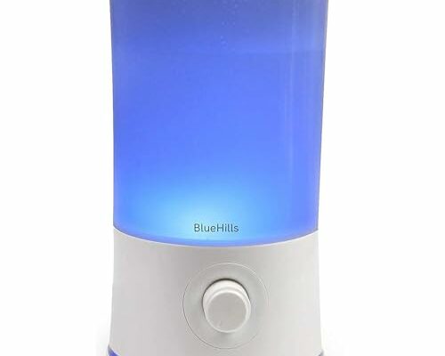 BlueHills Premium 2000 ML XL Large Essential Oil Diffuser Aromatherapy Humidifier for Large Room Home 40 Hour Run Huge Coverage Area 2 Liter Extra Large Capacity Huge Diffuser High Mist White E001