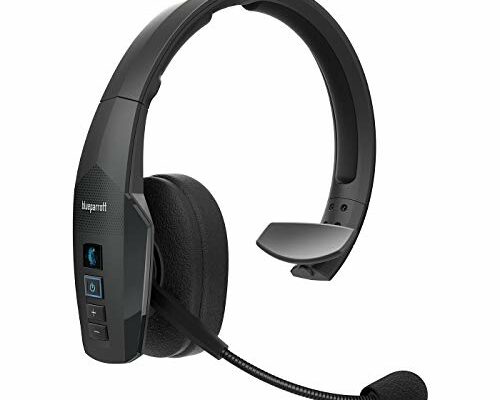 BlueParrott B450-XT Noise Cancelling Bluetooth Headset – Updated Design with Industry Leading Sound & Improved Comfort, Up to 24 Hours of Talk Time, IP54-Rated Wireless Headset,Black