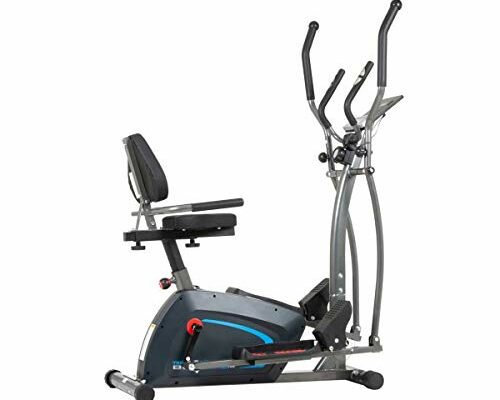 Body Champ 3-in-1 Exercise Machine, Trio Trainer, Elliptical and Upright Recumbent Bike