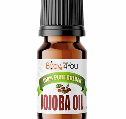 BodyJ4You Jojoba Oil Piercing Aftercare - Stretched Ear Gauges Tragus Nose Septum Lip Navel - Natural Recovery Skin Moisturizer - 100% Pure Unrefined Wax - 0.17 Fl Oz