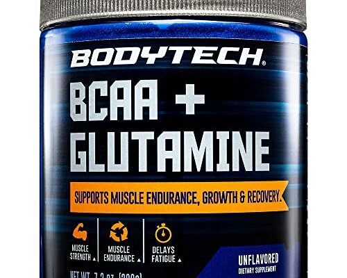 BODYTECH BCAA + Glutamine Powder - Unflavored (7.3 oz./30 Servings)