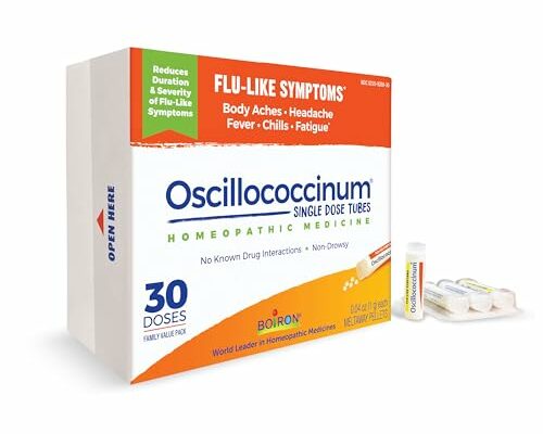 Boiron Oscillococcinum For Relief From Flu-Like Symptoms Of Body Aches, Headache, Fever, Chills, And Fatigue - 30 Count