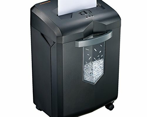 Bonsaii Paper Shredder, 18-Sheet 60-Minutes Shredder for Office Heavy Duty Cross-Cut Shredder with 6 Gallon Pullout Basket & 4 Casters(C149-C)