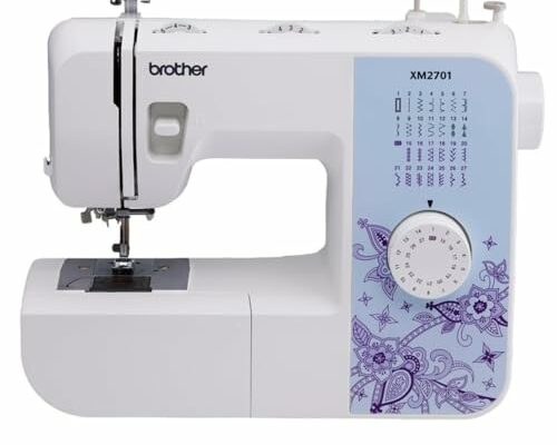 Brother Sewing Machine, XM2701, Lightweight Machine with 27 Stitches, 6 Included Sewing Feet